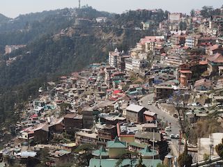 Himachal Pradesh, India • overview of Shimla ( India, Himachal Pradesh )