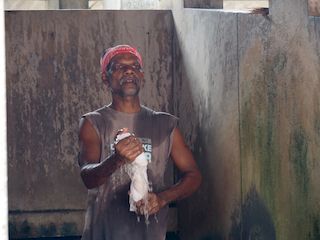 Kerala, Inde • lessive au Dhobi Kana, Kochi ( Inde, Kerala )