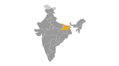 Carte de l'État de Bihar