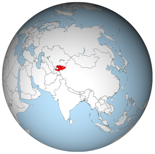 Map of Kyrgyzstan