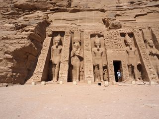 facade of the Nefertari Temple, Abu Simbel • Egypt
