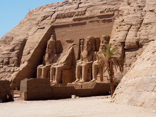 facade of the Ramses temple, Abu Simbel • Egypt