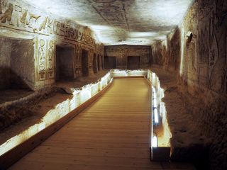 a room inside the Ramses temple, Abu Simbel • Egypt