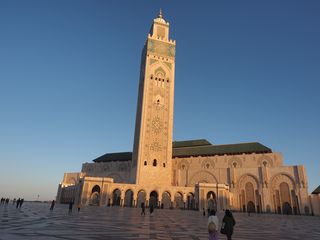 la mosquée Hassan II depuis l'esplanade, Casablanca  • Maroc