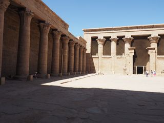 Inner courtyard of the Temple of Horus, Edfu • Egypt