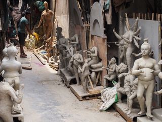 le quartier des potiers, Kumartuli, Kolkata  • Inde
