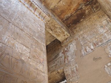 frescoes inside the temple, Luxor • Egypt
