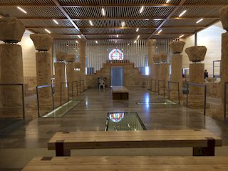 in the basilica, Mount Nebo • Jordan
