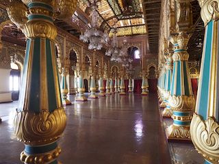 privé-audiëntiezaal, Amba Vilas, Mysore • India • Karnataka