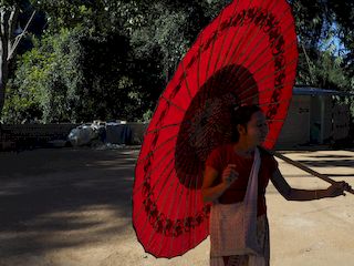 a paper umbrella, Pindaya • Myanmar