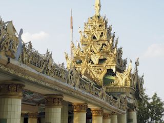 Su Taung Pyae pagoda roof detail, Mandalay • Myanmar