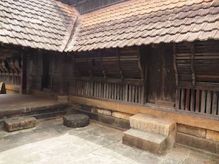 binnenplaats van het Padmanabhapuram-paleis, Thuckalay • India • Tamil Nadu