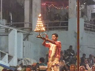night ceremony on the ghats, Varanasi • India • Uttar Pradesh