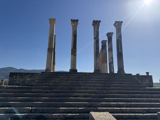 het capitool, Volubilis • Marokko