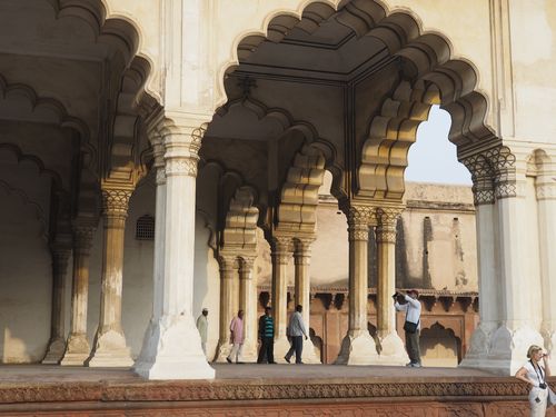 Agra • Fort Rouge d'Agra: terrasse ( Inde, Uttar Pradesh )
