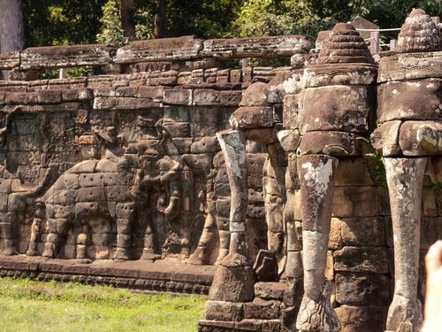 Angkor • Terrace of the Elephants and the Leper King: terrace of the elephants ( Cambodia,  )