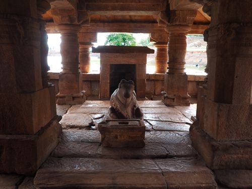 Badami • Bhutanatha Temples: Nandi  ( India, Karnataka )