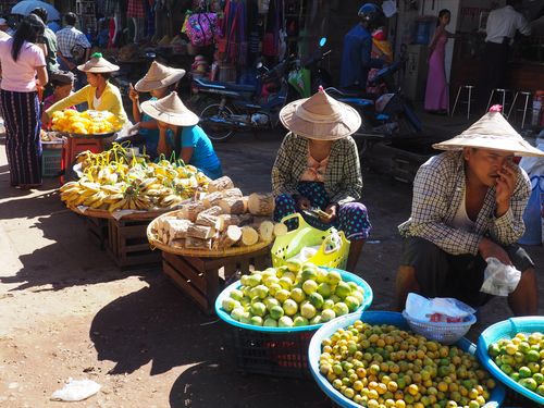 Bago • De Markt ( Myanmar,  )