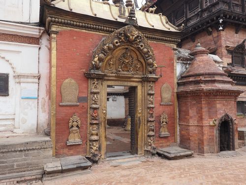 Bhaktapur • Porte d'or du palais royal ( Népal,  )