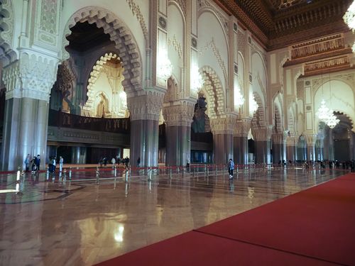 Casablanca • Mosquée Hassan II: la grande salle ( Maroc,  )
