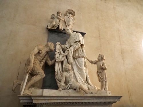 Cefalù • Cathédrale de Cefalù: statue de Gioacchino Castelli Vescovo ( Italie, Sicile )