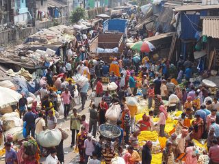 Kolkata • Flower market ( India, West Bengal )