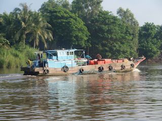 Cambodge, Vietnam • Le fleuve Mékong: le Mékong au Cambodge ( Laos,  )