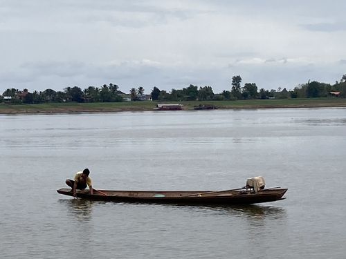 Laos • Crossing the Mekong at Champassak ( Laos,  )