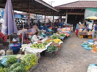 Phonsavan • de markt van Phonsavan ( Laos,  )