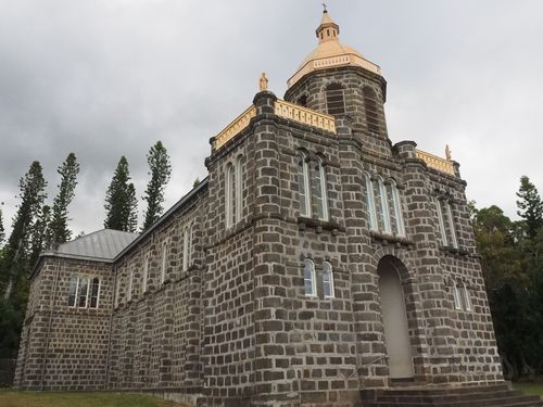 Reunion Eiland • Kerk van het Heilig Hart: van buiten gezien ( Reunion,  )