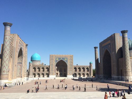 Samarcande • Place du Registan ( Ouzbékistan,  )