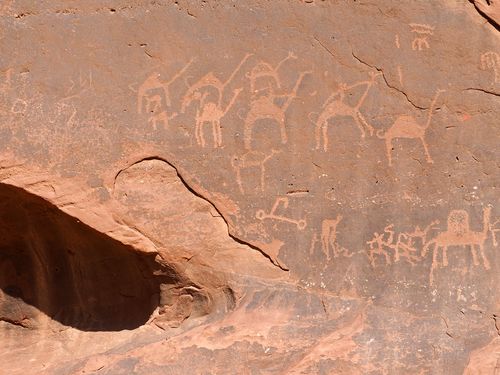 Wadi Rum • Petroglyphs ( Jordan,  )
