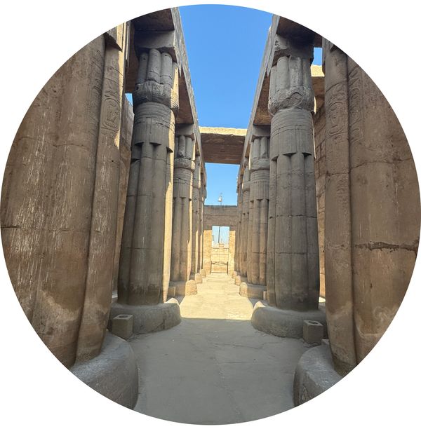 columns of the temple of Luxor, Luxor • Egypt