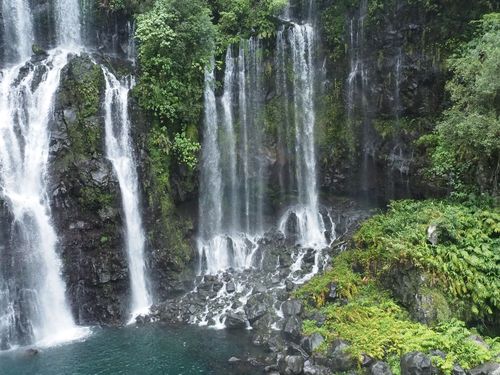 de Grand Galet-waterval op het eiland Réunion